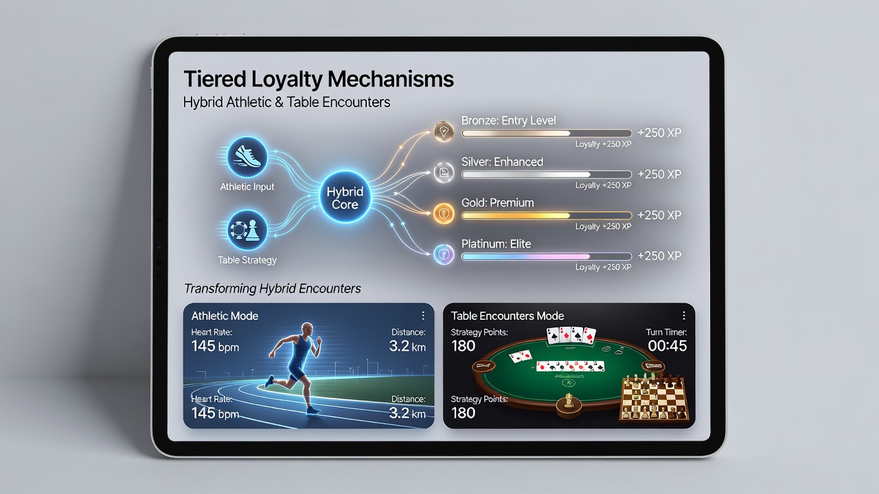 Visualisierung der Integration von Sportwetten und Live-Tischspielen durch Loyalitätsstufen auf Smartphones